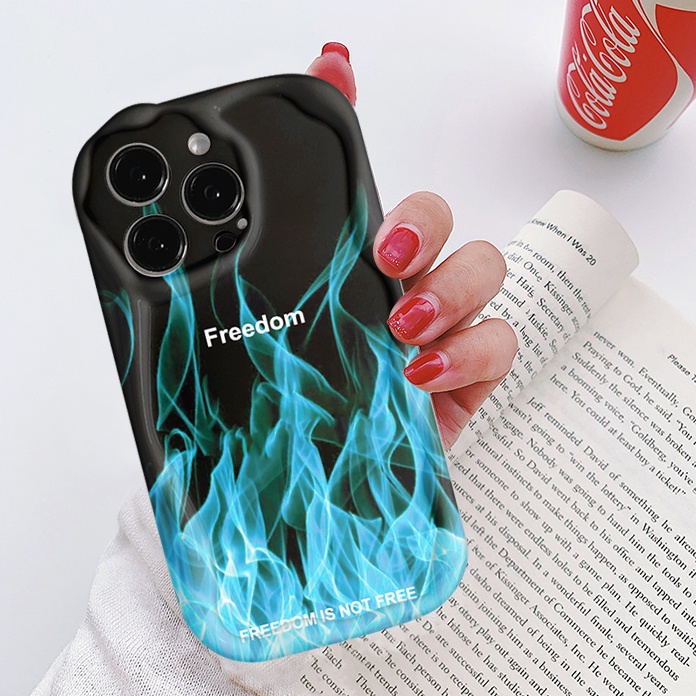 Ốp lưng iρhone cạnh sóng lửa freedom 6/6splus/7/7plus/8/8plus/x/xs/11/12/13/14/pro/max/plus/promax - Awifi V1-1