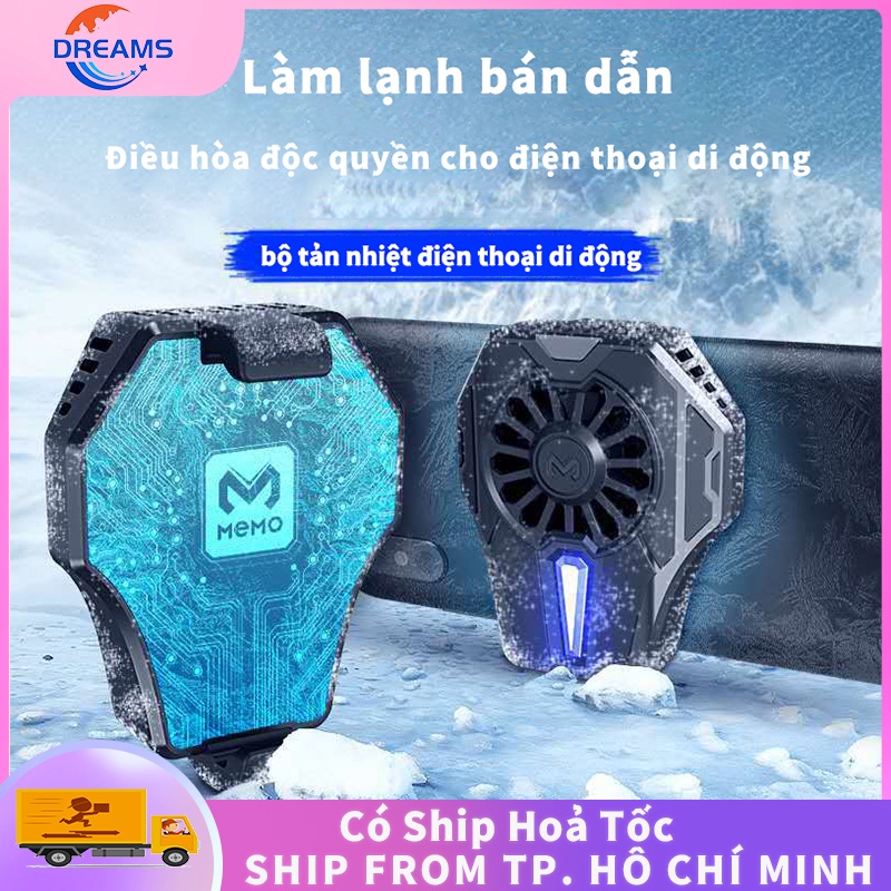 Quạt tản nhiệt gaming cho điện thoại，Giải quyết hiệu quả vấn đề điện thoại di động quá nóng，Bộ tản nhiệt MEMO DL-01