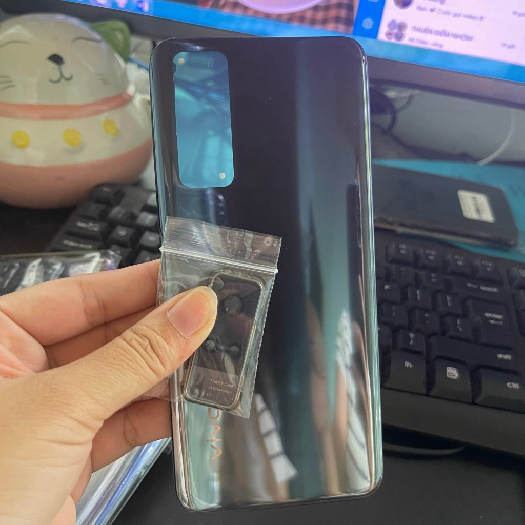 Vỏ lưng vivo y51 2020 y53s 2020 zin có kèm khay sim