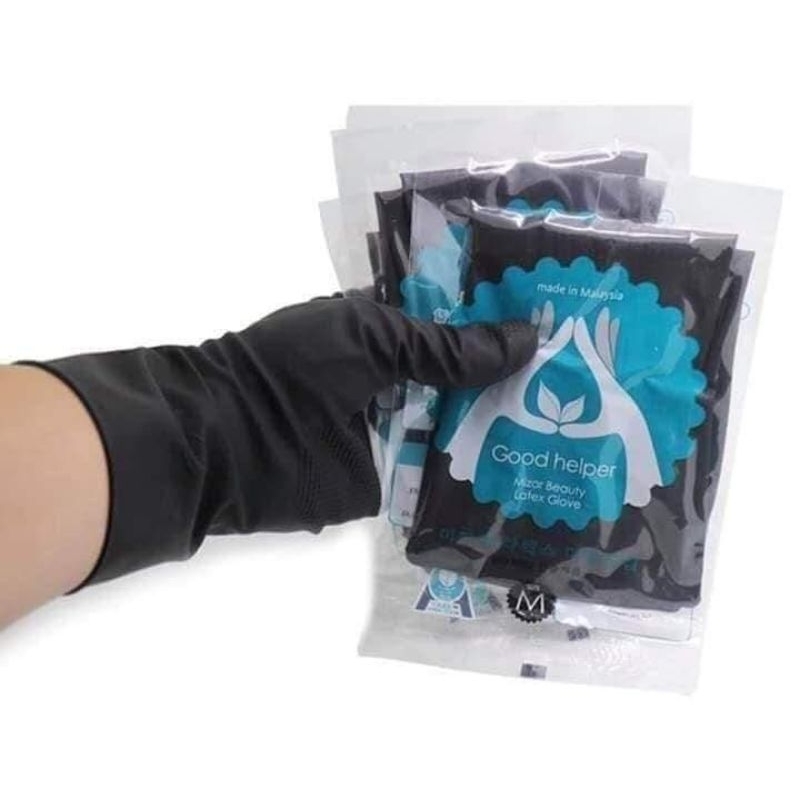 Găng tay cách nhiệt gội đầu dưỡng sinh, bao tay pvc cách nhiệt