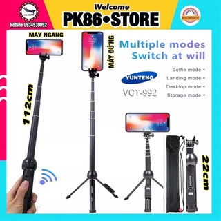 Gậy chụp ảnh tripod selfie livestream bluetooth VTC 992 giá đỡ điện thoại 3 chân tự sướng quay video