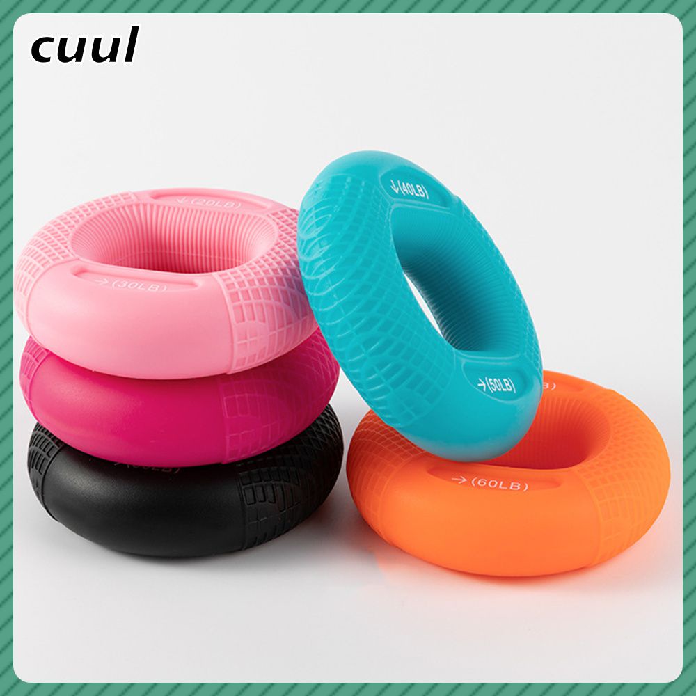 Trong kho 20-80lb Grip Silicone Grip Ring Đàn ông sức mạnh tay Thiết bị luyện ngón tay Cánh tay đào tạo cơ bắp Grip Ball Bán buôn cá tuyết xuyên biên giới