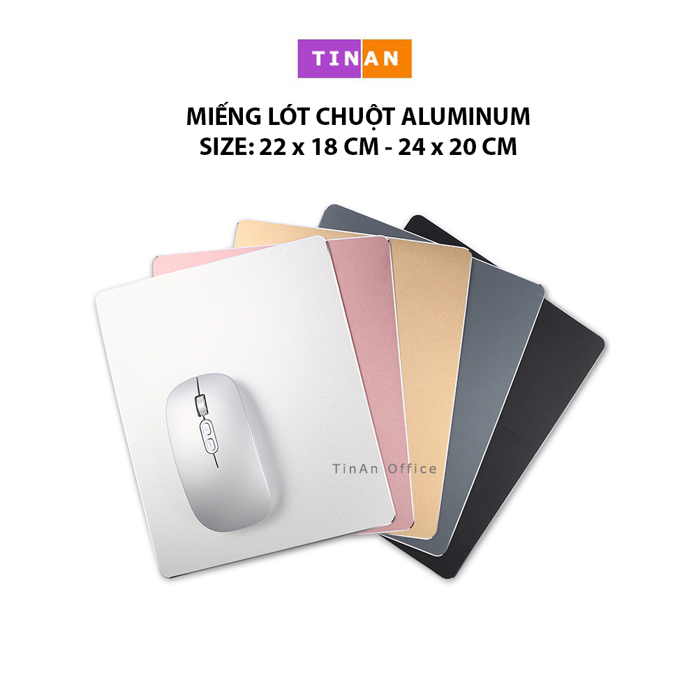 Miếng Lót Chuột Aluminum  220x180mm - Bàn di chuột nhôm