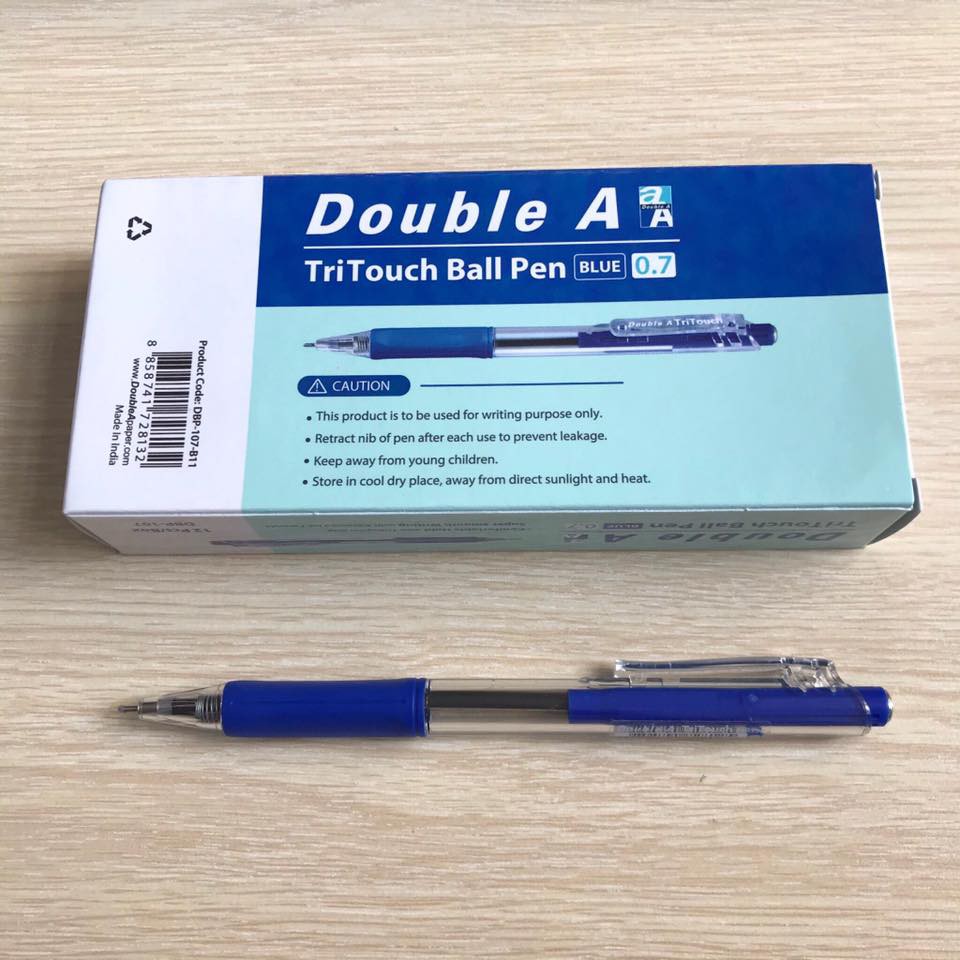 Bút bi Double A TriTouch ngòi 0.7mm