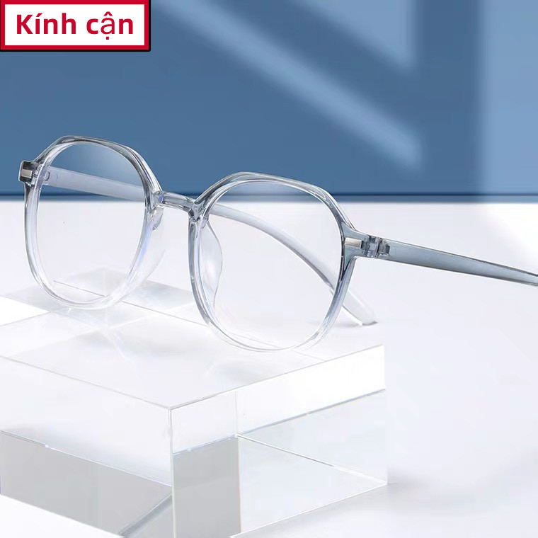Siêu phẩm Kính CẬN THỊ cho Nữ đủ độ từ 0 đến -6.00 độ gọng tròn nhựa PC phong cách Retro chống tác nhân gây hại từ các thiết bị điện tử an toàn bảo vệ mắt mã T3121