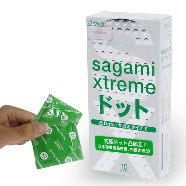 Bao Cao Su Gân Gai Sagami Xtreme White Nhật Bản Siêu Mỏng cảm giác chân thật