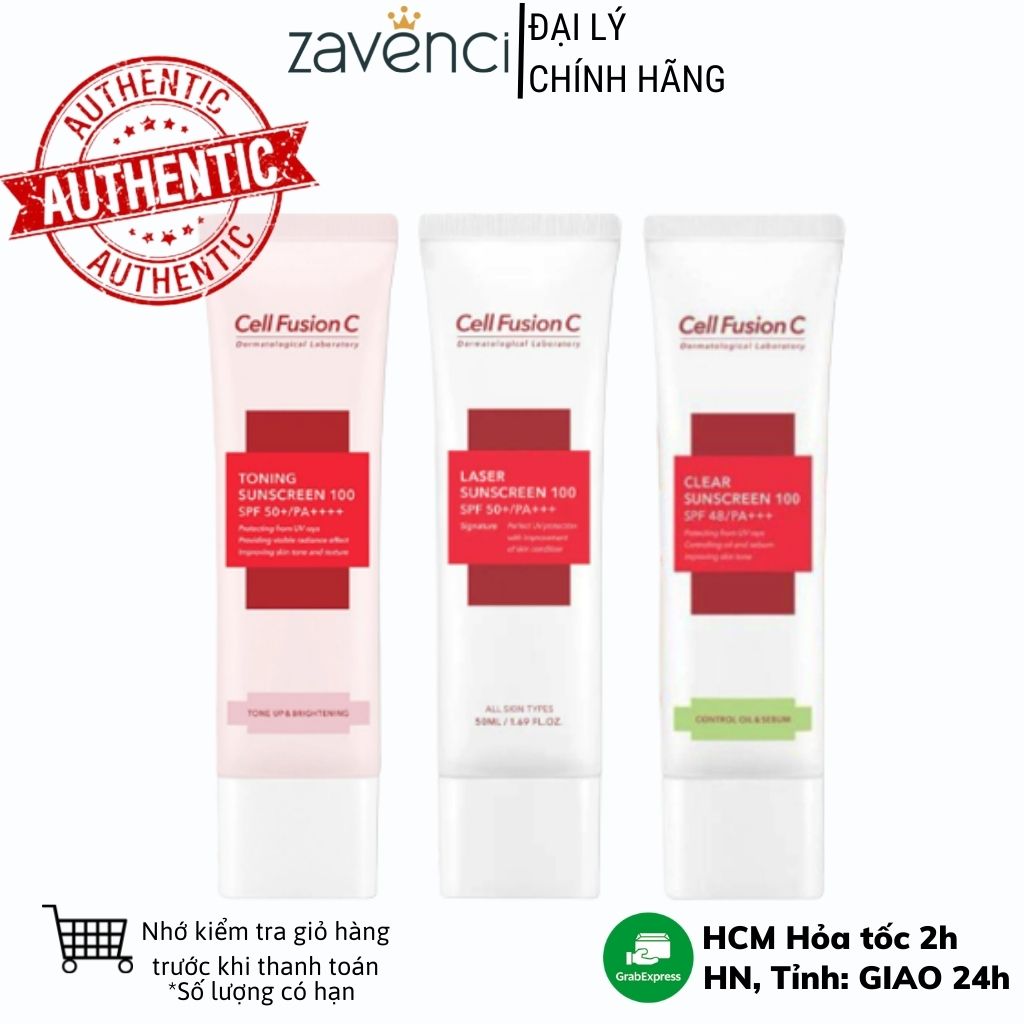 Kem chống nắng Cell Fusion C cho mọi loại da Sunscreen SPF 50+ PA+++ 50ml