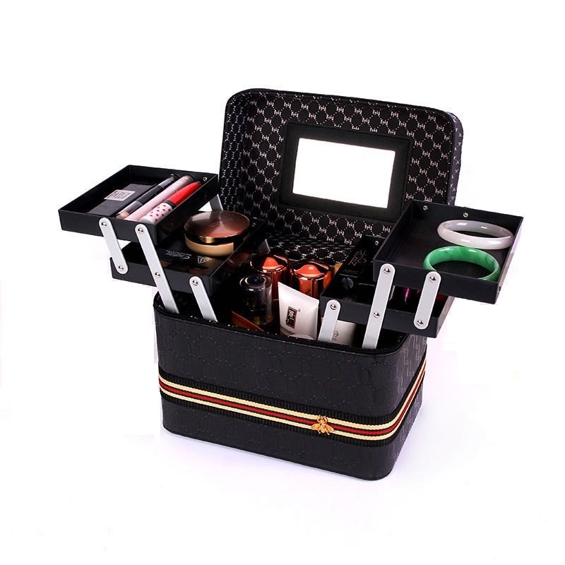 Cốp Trang Điểm, Hộp Đựng Đồ Nối Mi, Nail, Phun Xăm ,Túi 2 Tầng, Cốp Đựng Phụ Kiện Đa Năng_dụng cụ NỐI MI_THÚY HÀ