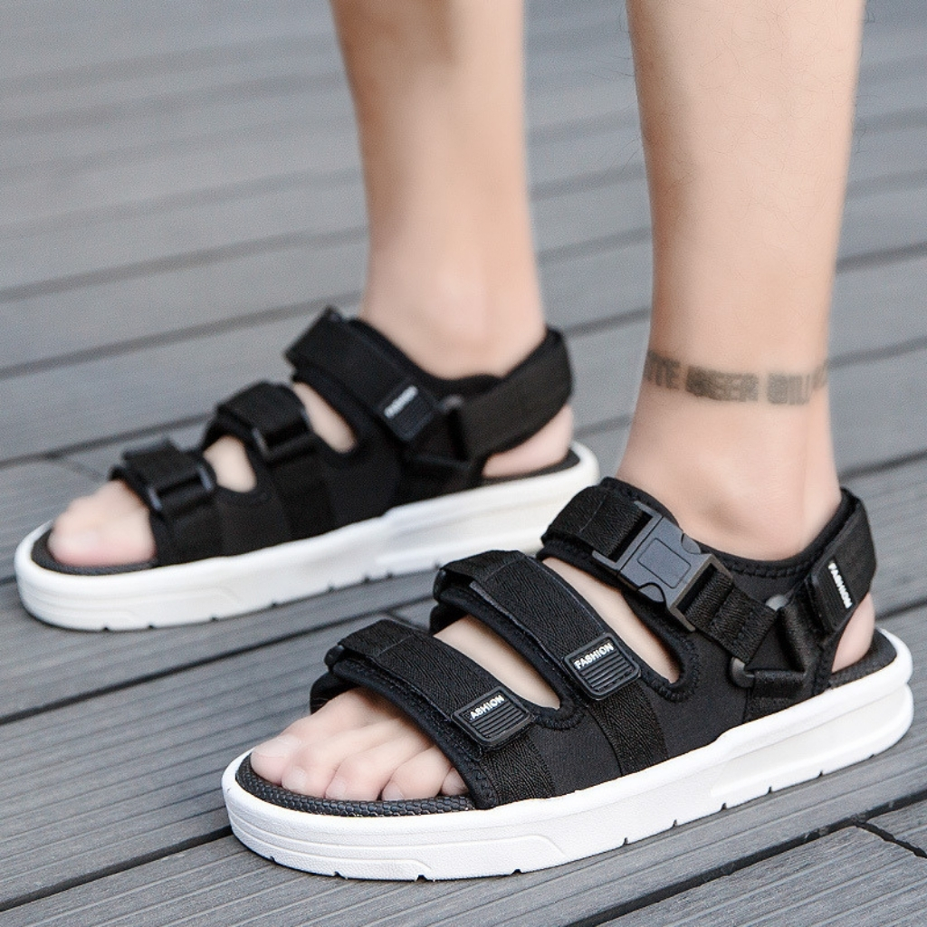 Dép Sandal Nam Quai Ngang, ĐếCao Su Êm Siêu Đẹp Độ Bền Cao, Kiểu Dáng Năng Động Trẻ Trung Dễ Phối Trang Phục - Giaydep.98
