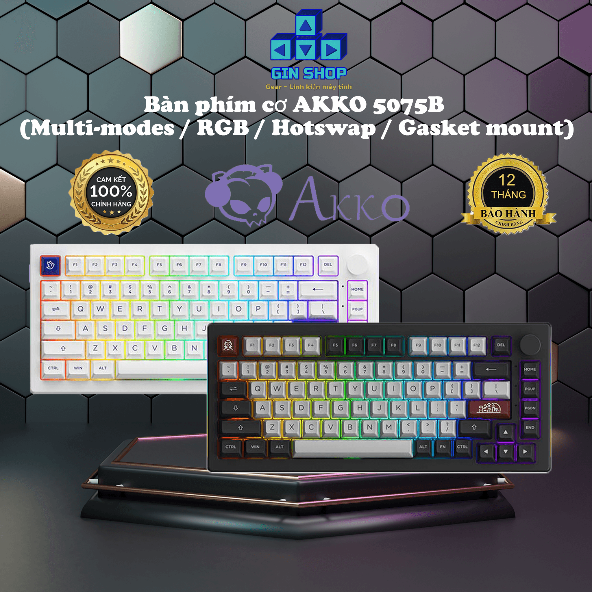 Bàn phím cơ AKKO 5075B Plus
