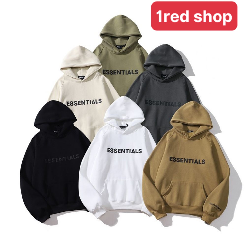 ÁO KHOÁC HOODIE ESSENTIALS QUÁ CHẤT SWEATER UNISEX NAM NỮ PHỐI NÓN VẢI CAO CẤP KHÔNG XÙ LÔNG TRẺ TRUNG NĂNG ĐỘNG CỰC CHẤT