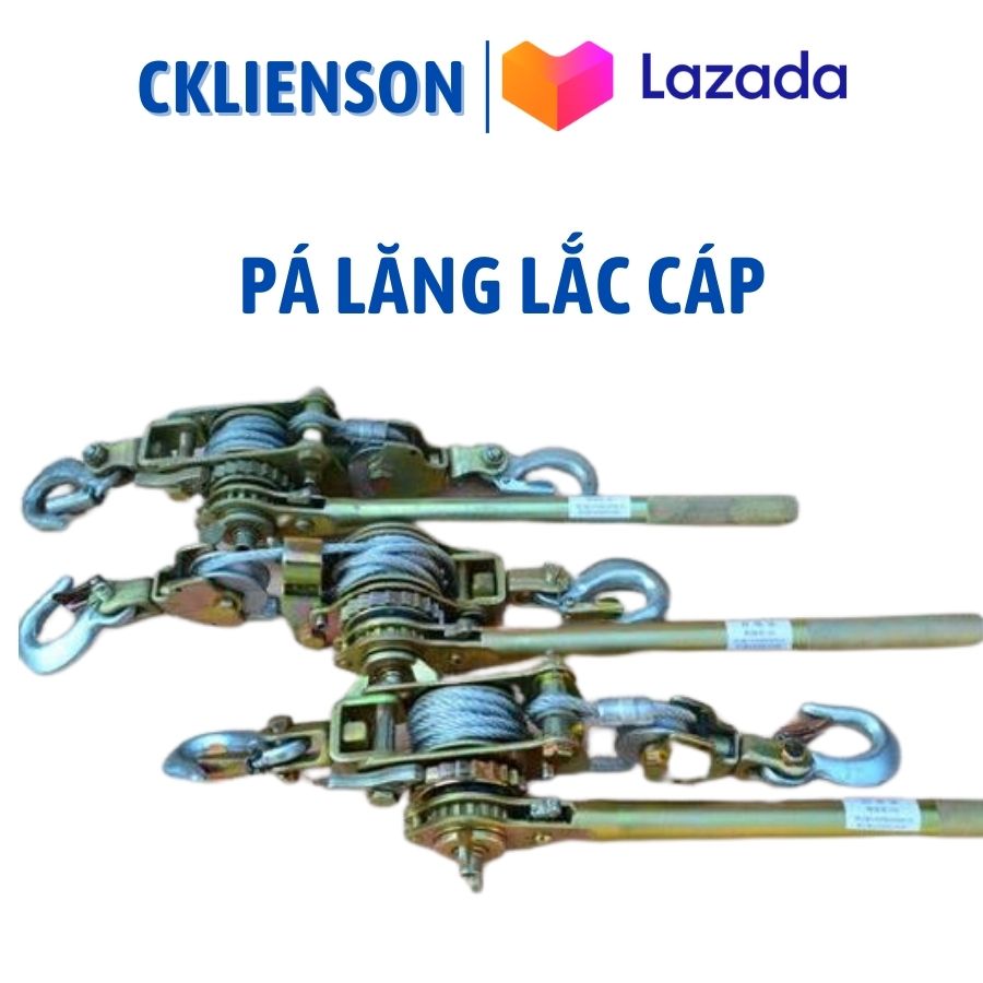Pa lăng Palang lắc cáp 1 tấn 2 Tấn 3 tấn, ba lăng cáp lắc tay, Ba Lăng Loại Dùng Cáp 7mm Để Kéo Căng Dùng Để Kích Tăng Cáp Điện , Cáp Quang, Cáp Viễn Thông  - Cơ Khí Liên Sơn