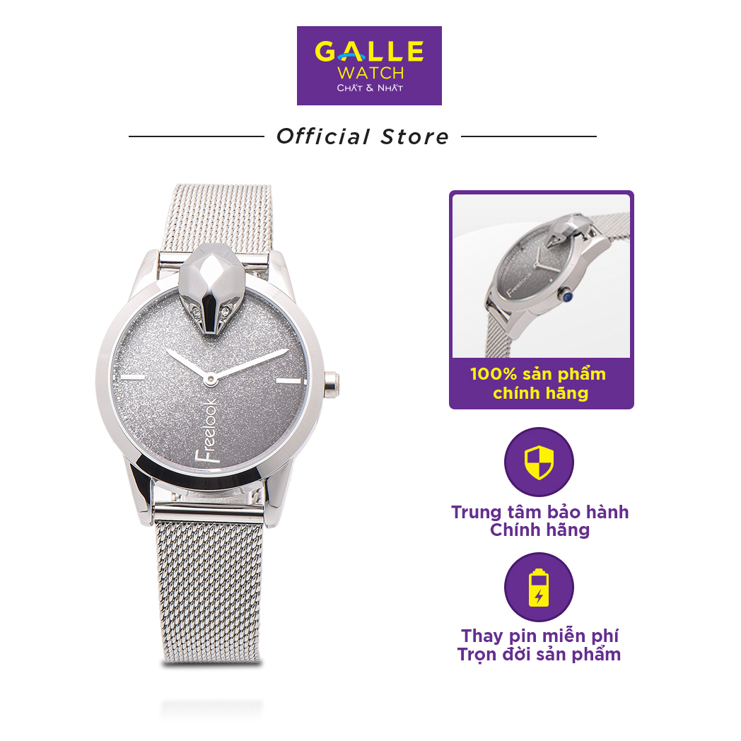Đồng Hồ Nữ FREELOOK Belle Chính Hãng - Galle Watch Store - Đồng Hồ Mặt Kính Cứng Cách Điệu Chống Nước Dây Đeo Thép Đan Đồng Hồ Nữ Sang Trọng, Cao Cấp, Bảo Hành 24 Tháng, Thay Pin Miễn Phí Trọn Đời FL.1.10119