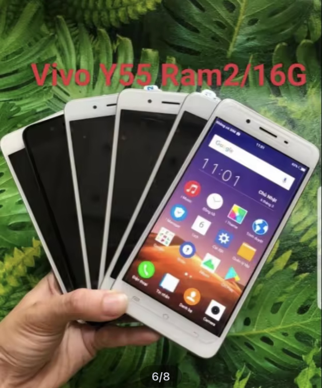 Điện thoại Chính Hãng giá rẻ Vivo Y55 máy 2sim ram 2G/16G, lướt Tiktok Zalo FB Youtube, chơi Liên Quân-Free Fire-PUBG mượt mà