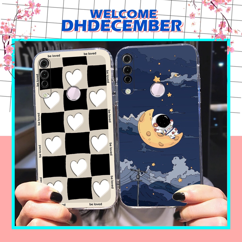 Ốp lưng Vsmart JOY 3 in hình tim, kẻ vuông mẫu mới CỰC XINH