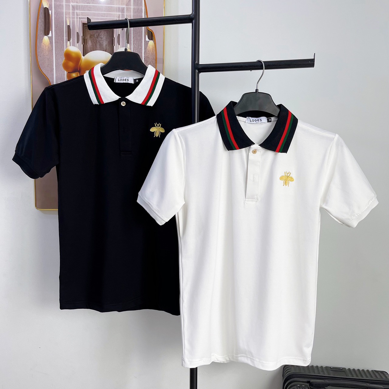 Áo thun nam cổ tròn vải cotton co  giãn phối hoạ tiết đấp nửa vải trẻ trung sang trọng mẫu mới-ATC77SHOP