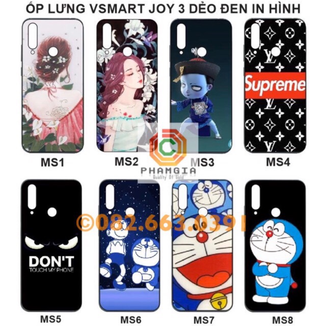 Ốp lưng vsmart joy 3 dẻo đen in hình đẹp, bền (P4)