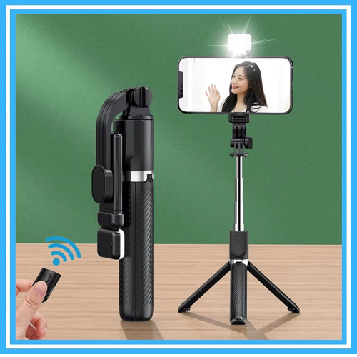 Gậy chụp ảnh selfie tự sướng kiêm giá đỡ điện thoại 3 chân bluetooth đa năng, chống rung cao cấp tự động điều khiển thông minh từ xa xếp gọn mang theo du lịch