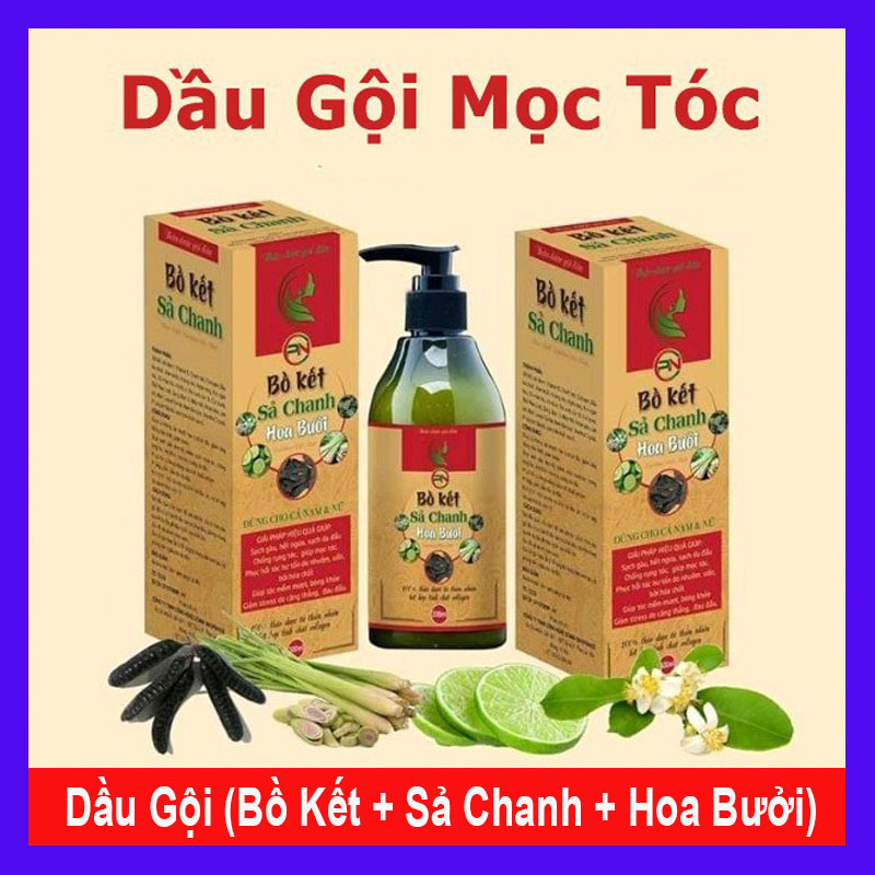 Dầu gội bồ kết sả chanh hoa bưởi 300ml