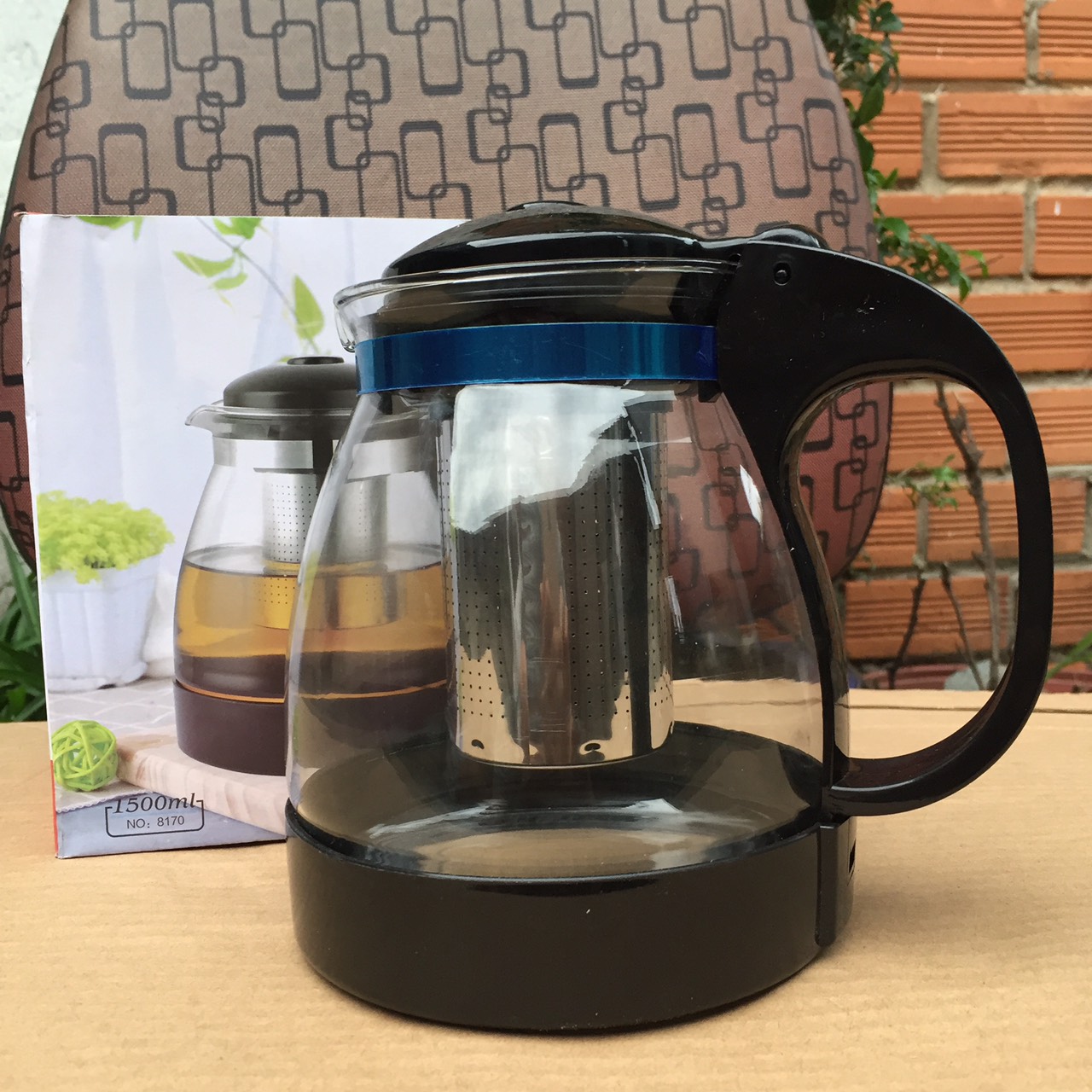 [MẪU ĐẸP - 1.5 Lít] Ấm Pha Trà Và Cafe Đầu Lọc Inox 1500ml - Bình pha trà có lõi lọc - Bình lọc trà -Bình Pha Trà và Cà Phê 1500 ml
