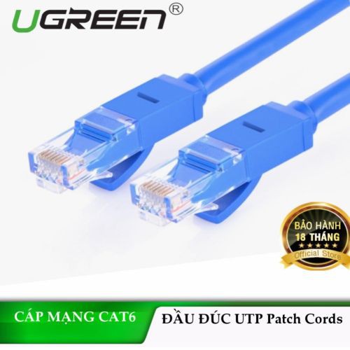 Dây Cáp Mạng Đúc Sắn 2 Đầu Cat6 Ugreen Dài 2M 3M5M10M15M20M