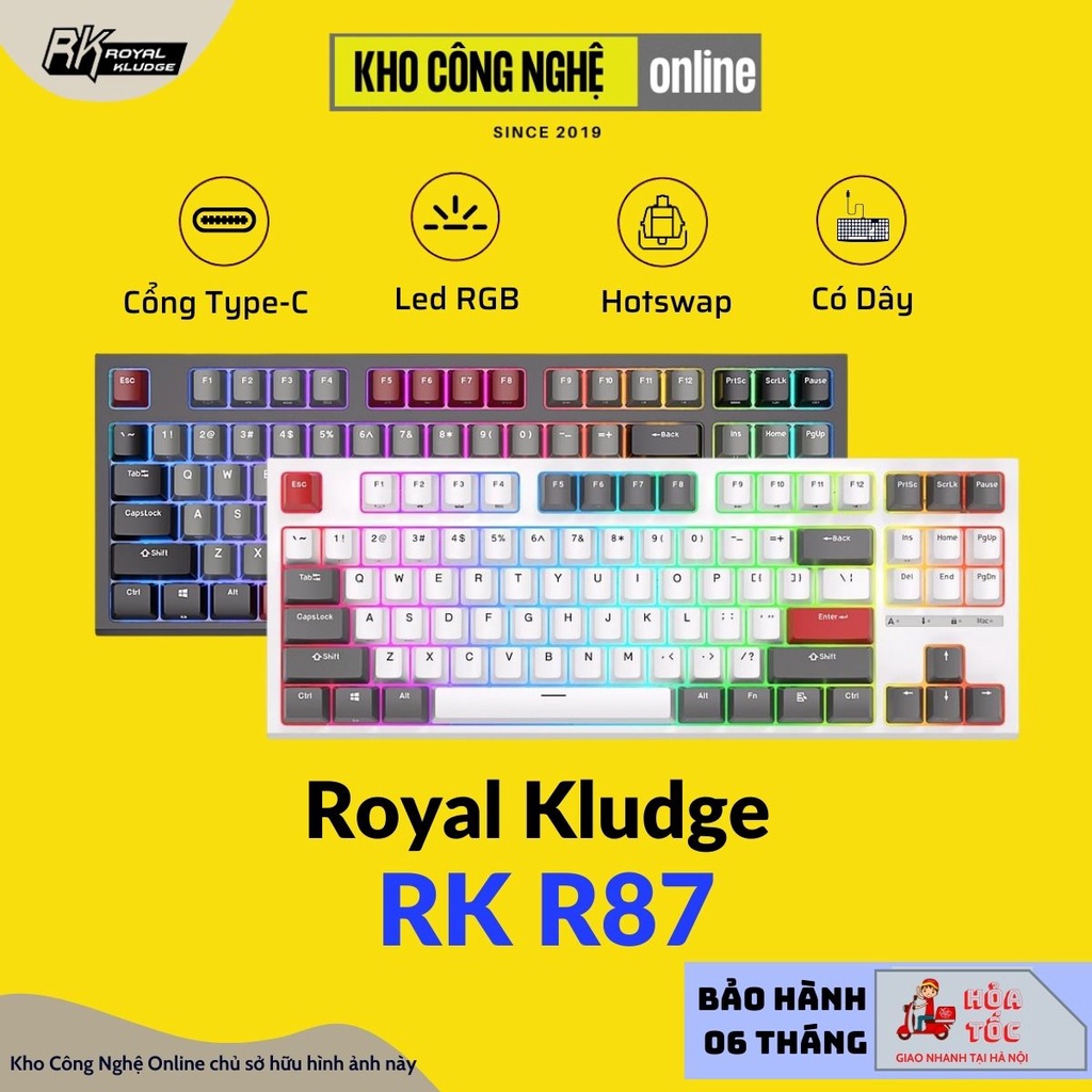 RK R87 - Bàn phím cơ Royal Kludge RK R87