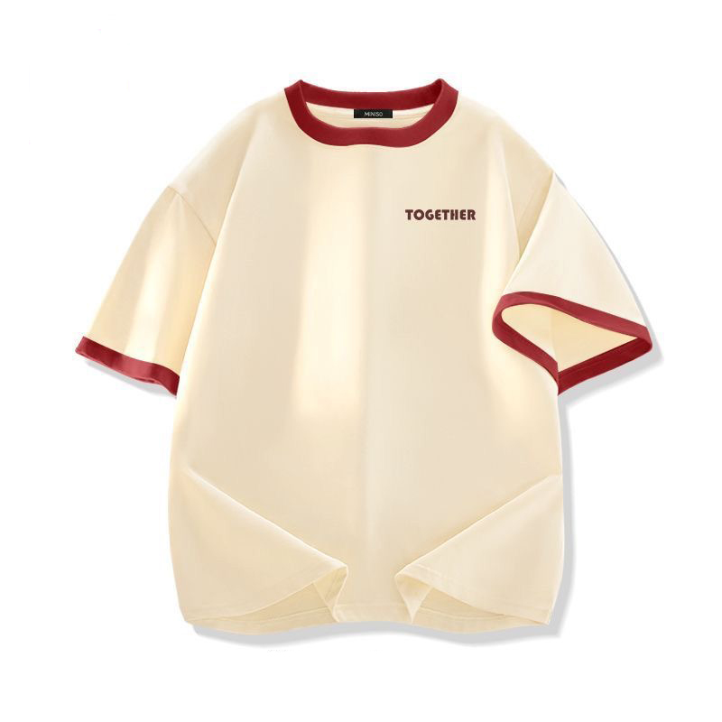 Áo Thun Phông In Chữ TOGETHER Nam Nữ Tay Lỡ Form To Rộng Chất Liệu Cotton Co Giãn 4 Chiều Dày Dặn Phối Layer