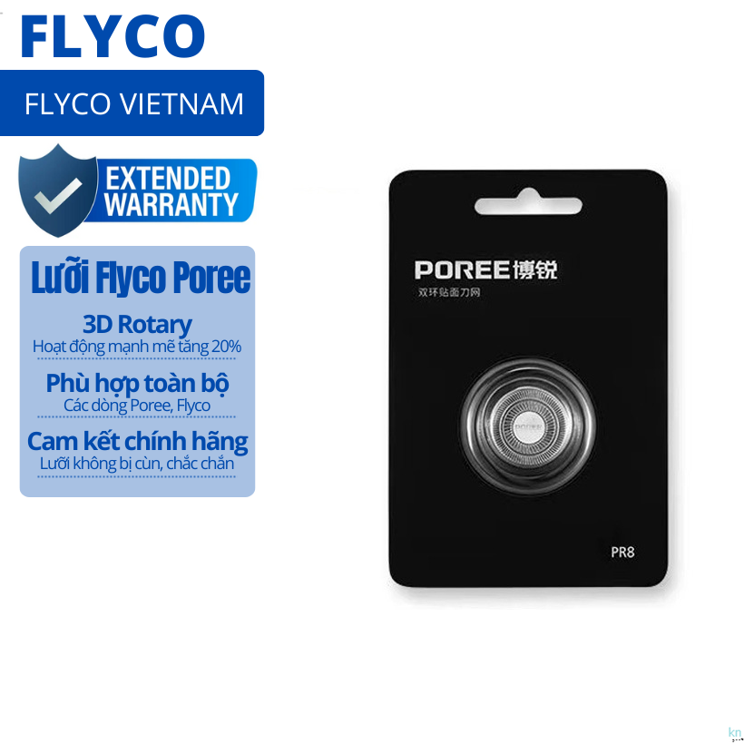 Lưỡi dao máy cạo râu tự mài Flyco Poree  PS160 PS163 PS165 PS183 PS198 PS193 PS196 PS197  FS885 FS886 FS888 FS889 FS901 FS901 FS903 FS926 FR8PS196 PS197 FS305, FS306, FS360、FS361、FS362、FS363、FS370、FS371、FS372、FS373、FS374, FS850、FS850、FS851