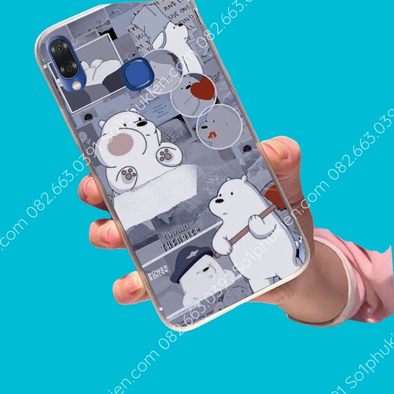 Ốp lưng Vsmart  Joy 2 plus , Active 1, Joy1, Joy 1 Plus, Star 3, joy 3 Active 3, live 4, star 4, star 5, in hình gấu