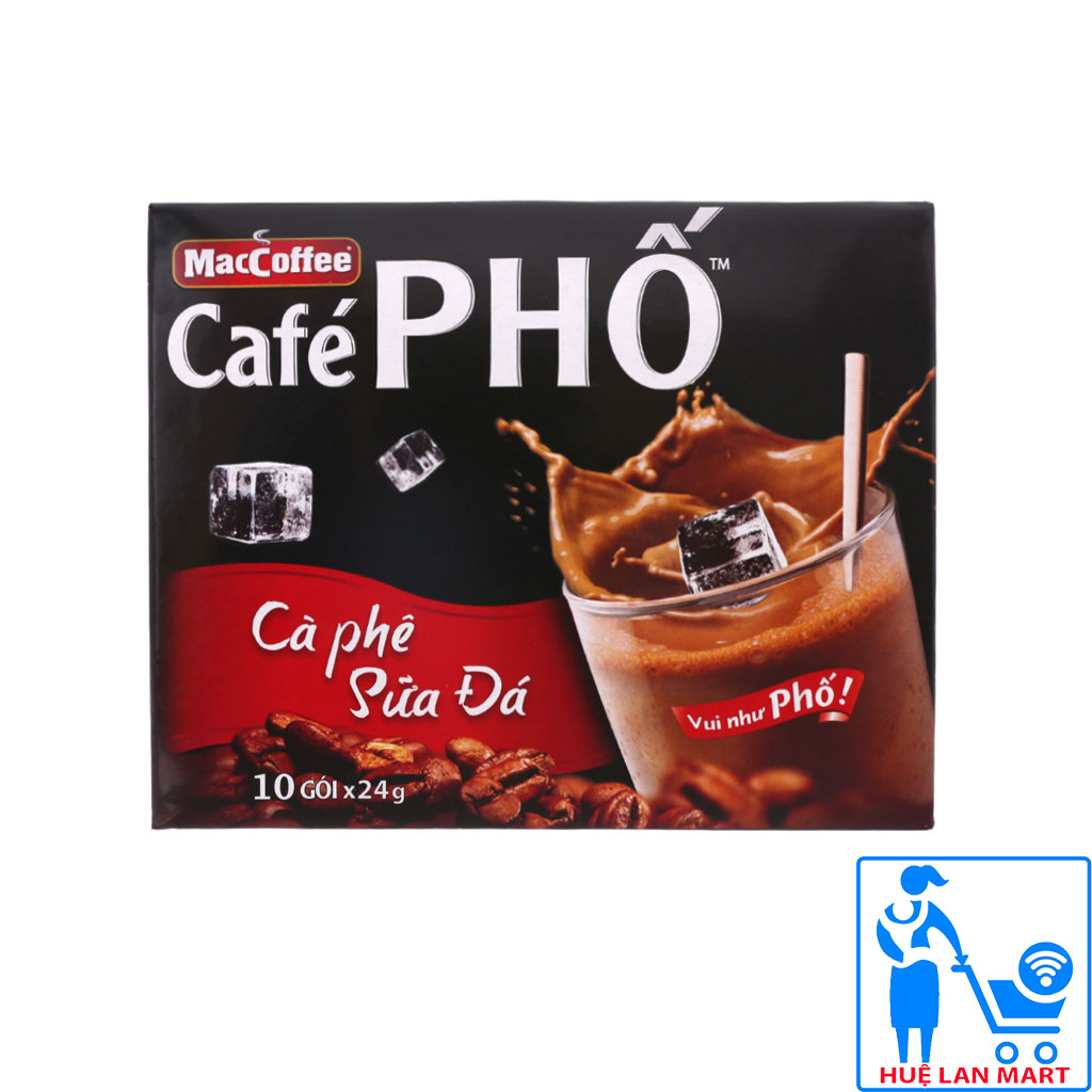 Combo 3 Cà Phê Sữa Đá Phố Hộp 240g (10 gói x 24g)