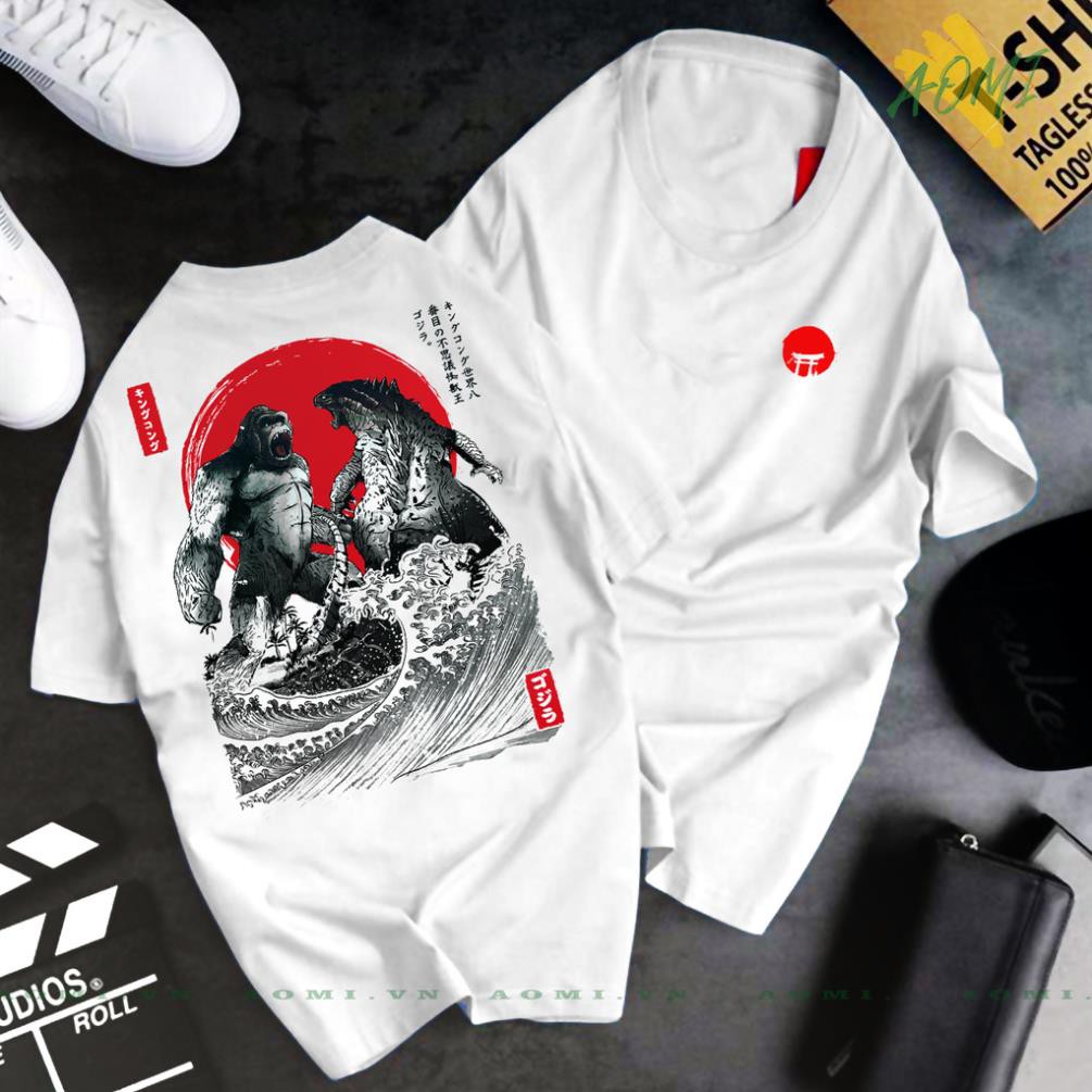 (BÁN CHẠY) ÁO THUN UNISEX TOKYO LOGO GODZILA KONG TAY NGẮN TAY LỠ độc đẹp giá TỐT ????
