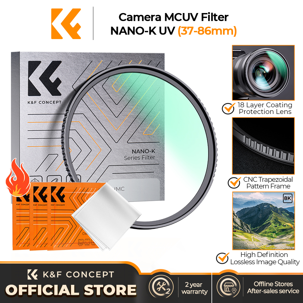 K&F CONCEPT NANO-K MC UV  Filter Slim With 3 cleaning cloths