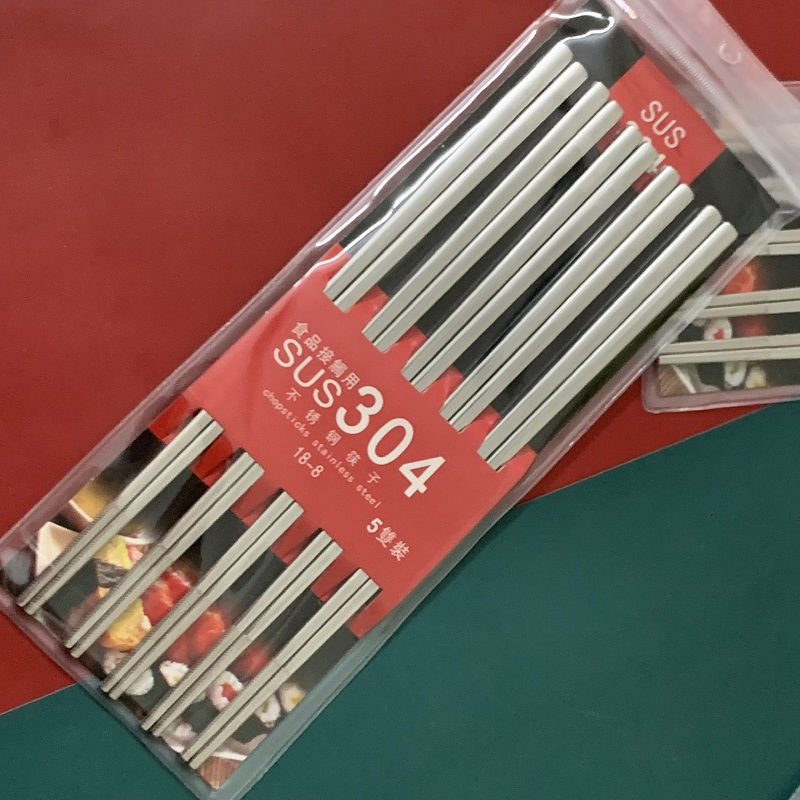 [HCM] bộ 5 ĐÔI ĐŨA INOX 304 HÀNG NHẬP KHẨU CHẤT LƯỢNG CAO CẤP AN TOÀN CHO SỨC KHỎE - ĐUA INOX HAN QUOC - ĐŨA ĂN CƠM - INOX 304 - ĐŨA CHỐNG TRƯỢT .