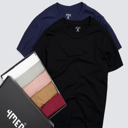 Áo thun nam đẹp trơn basic cổ tròn ngắn tay, form suông, vải cotton đẹp cao cấp, co giãn, thoáng mát