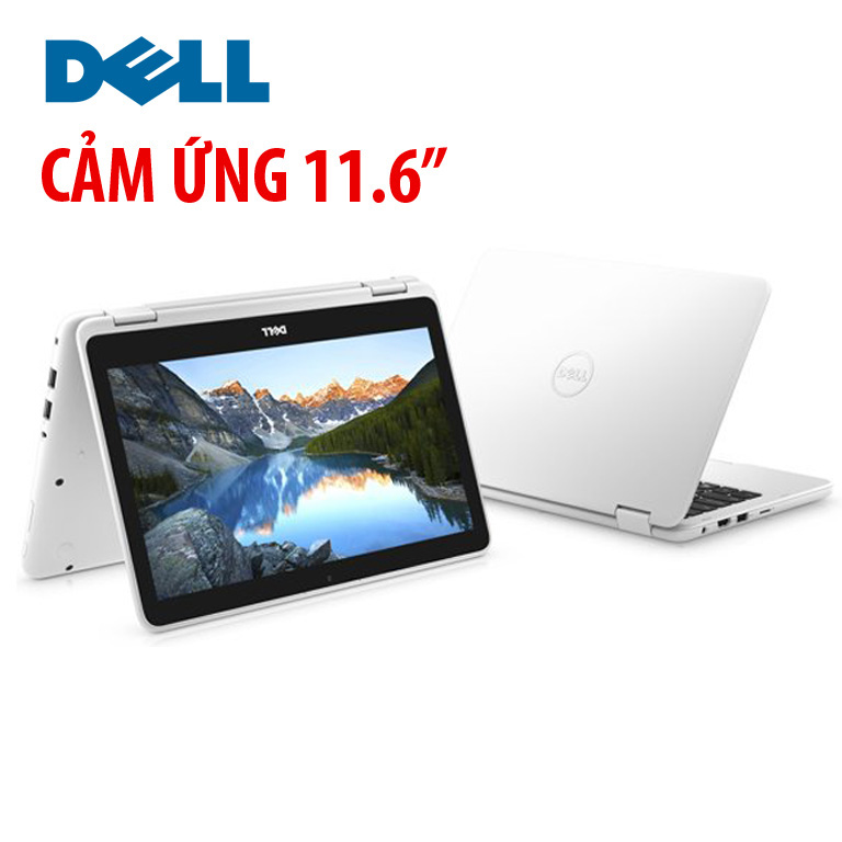 Laptop Dell inspiron 3168 8GB SSD màn cảm ứng chip lõi tứ window 10 mỏng nhẹ cực đẹp