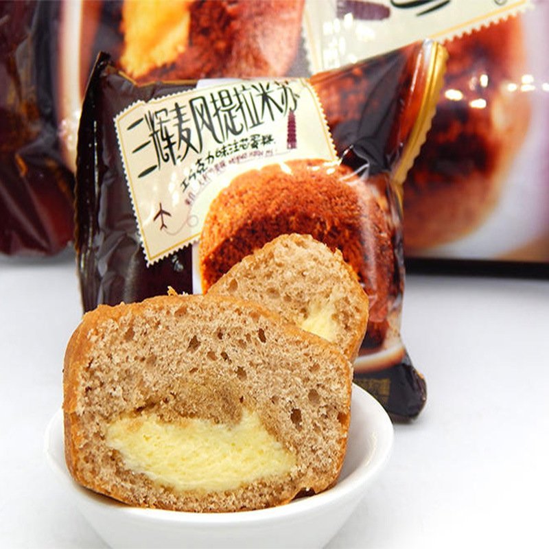 Combo 1000g Bánh bông lan Sanhui Tiramisu/ Bánh sô cô la Lòng Đỏ Trứng vị socola ăn ngon tốt cho sức khỏe