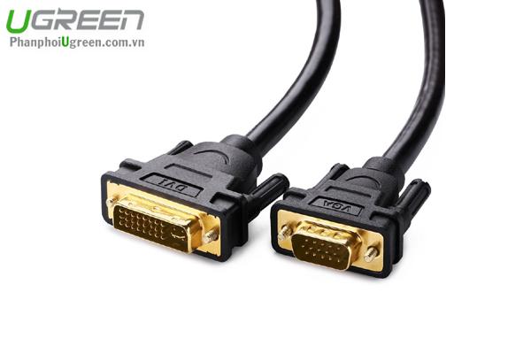 Cáp chuyển đổi DVI 24+5 to VGA dài 1.5m chính hãng Ugreen 11617