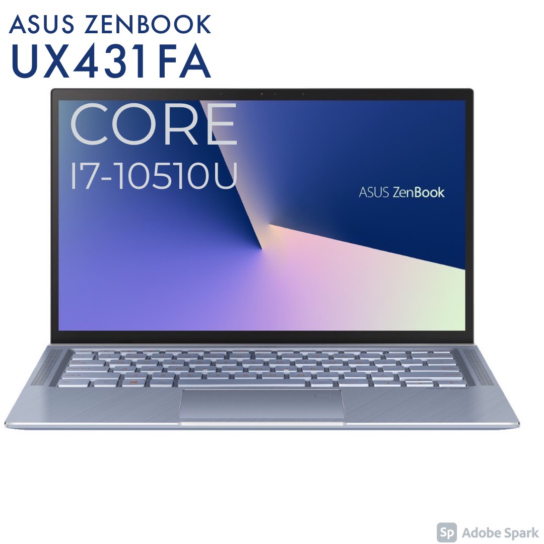 Laptop Asus Zenbook UX431FN Core i7-8565U, 16gb Ram, 512gb SSD, VGA rời MX150, 14" Full HD SRGB, vỏ nhôm siêu bền