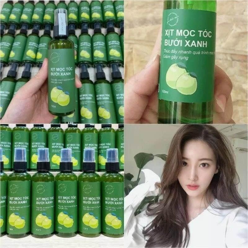 Tinh Dầu Bưởi - Xịt Tóc - Xịt bưởi Xanh chống rụng tóc, làm mọc tóc dày và dài hiệu quả sau 14 ngày-Bon shop