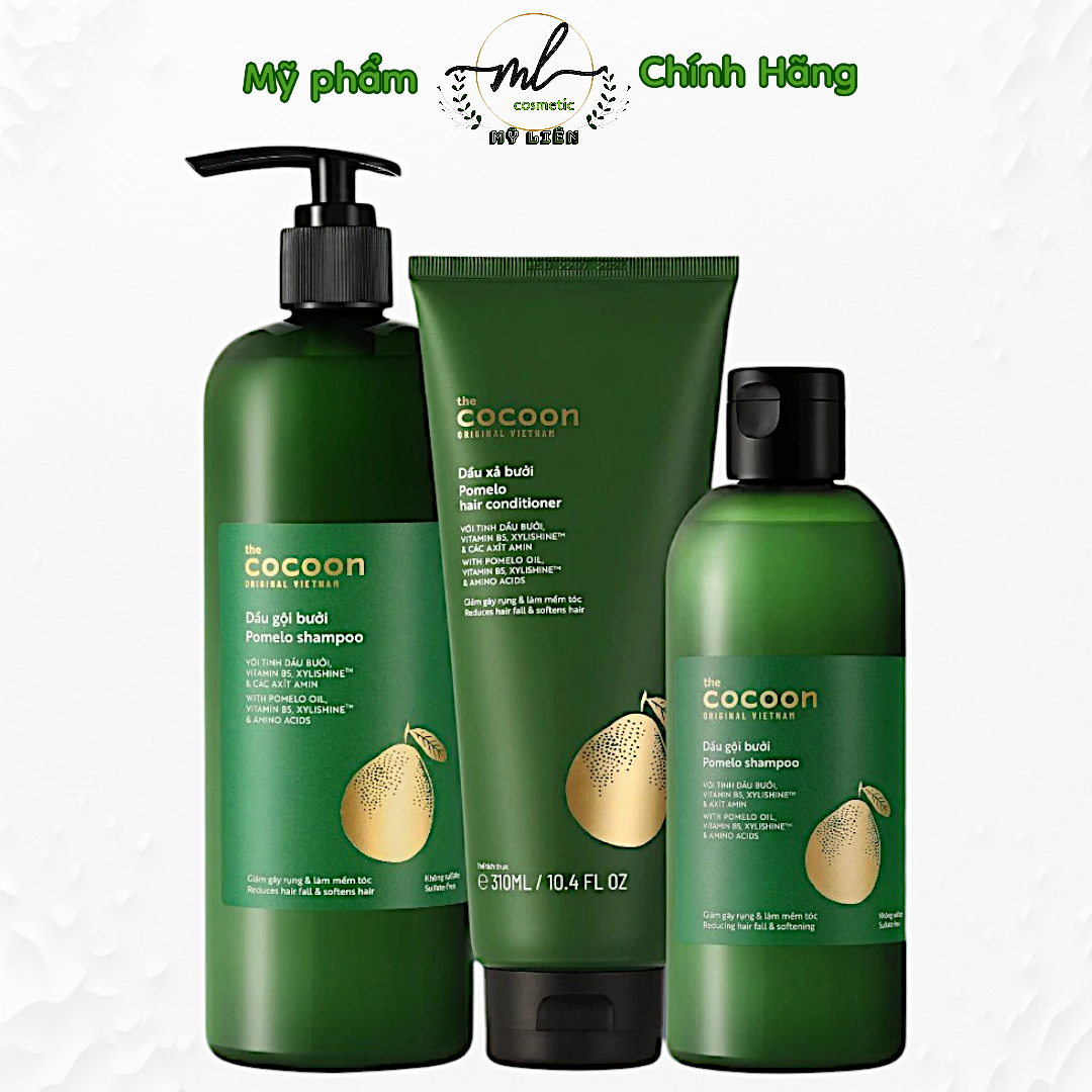 Bộ Gội Xả Bưởi COCOON - Giảm gãy rụng và làm mềm tóc