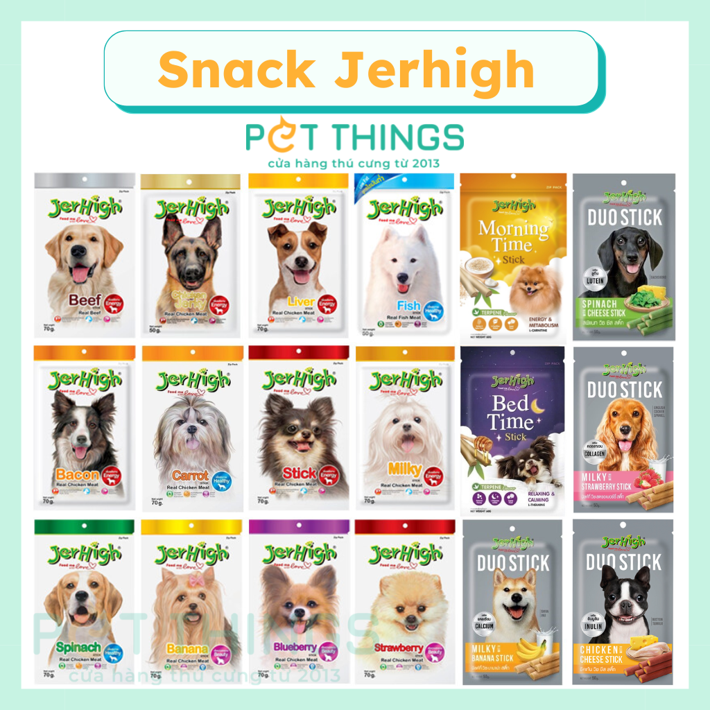 Jerhigh Snack Thưởng Que Mềm Cho Chó