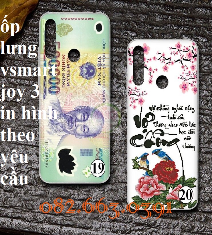 [HCM]Ốp lưng in hình theo yêu cầu Vsmart Joy 3