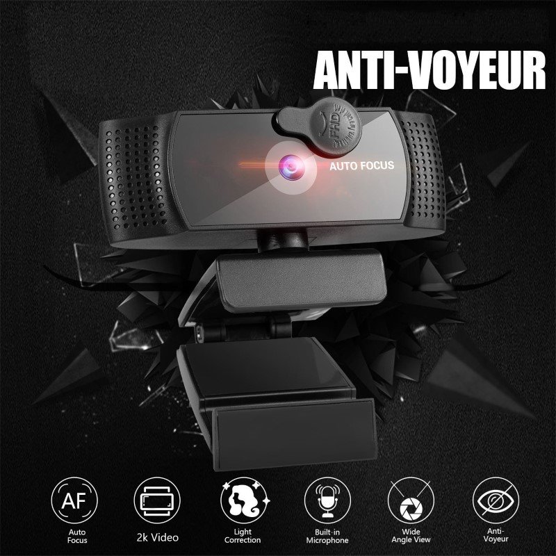 Webcam PGR 2K Auto focus 5MP cho máy tính