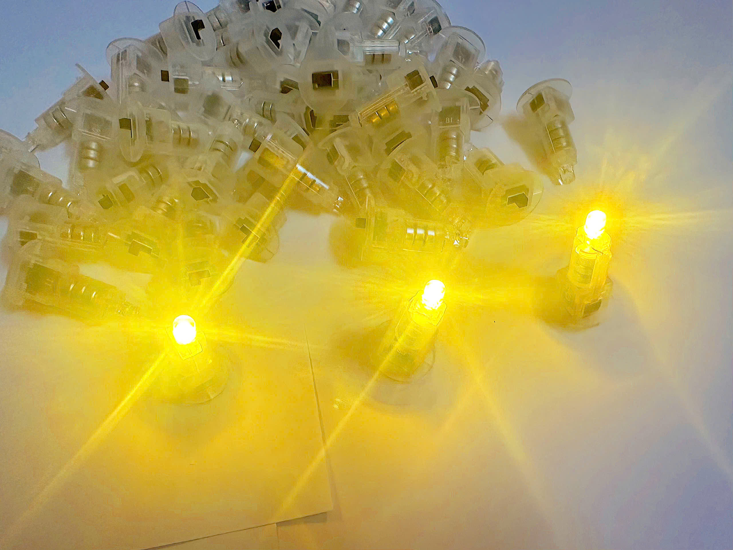 COMBO 25 ĐÈN LED MINI DÙNG PIN - lắp vào đèn lồng, đèn trung thu, đồ chơi trẻ em...  VÀNG