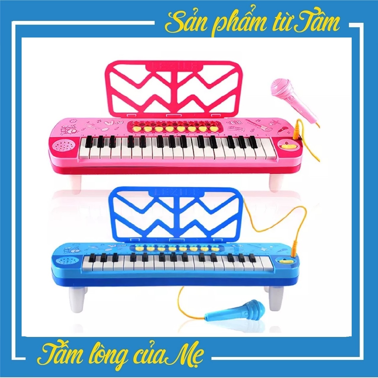 Đồ Chơi Đàn Piano Có Nhạc Và Micro Giúp Bé Học Hát Vui Vẻ