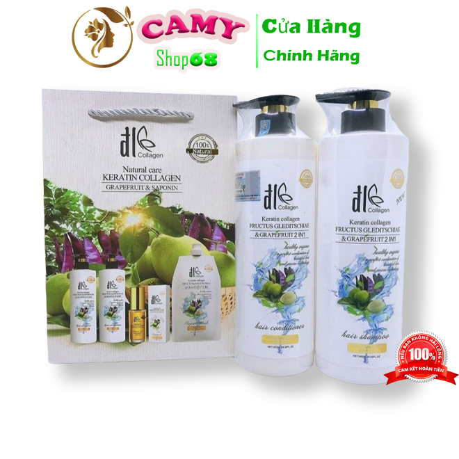 [FreeShip Max] Dầu Gội Xả ĐL Grapefruit Tinh Chất Bồ Kết Và Vỏ Bưởi Phục Hồi Chống Rụng Tóc Và Kích Thích Mọc Tóc 850ml*2[Hàng Chuẩn Công Ty] Camy shop68