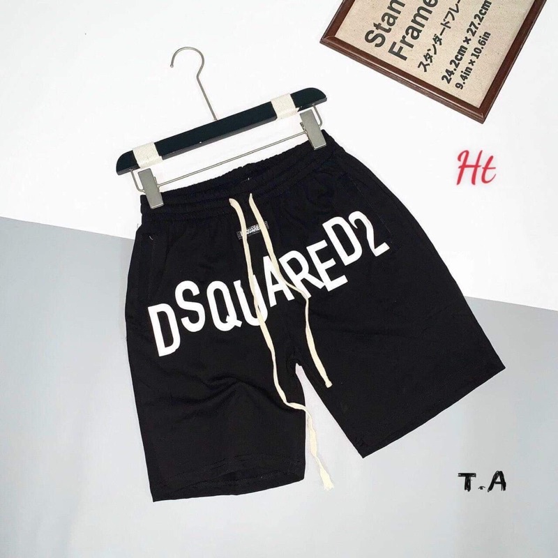 Quần sooc gió dù và quần thun đùi nam Dsquared2