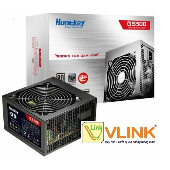 Nguồn máy tính Huntkey GS500 500w- BH 36 tháng
