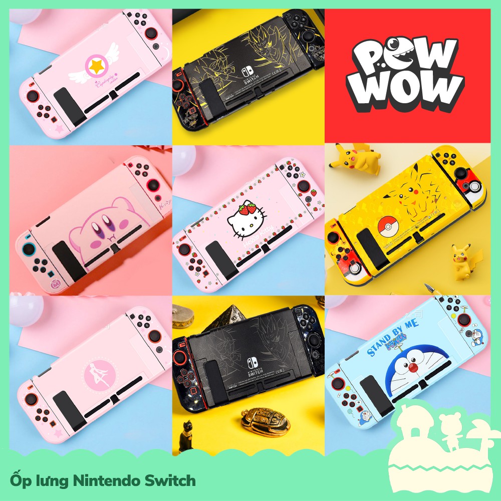 Case PC Ốp Lưng Bảo Vệ Máy Nintendo Switch NS Nhân Vật Game Nhiều Mẫu