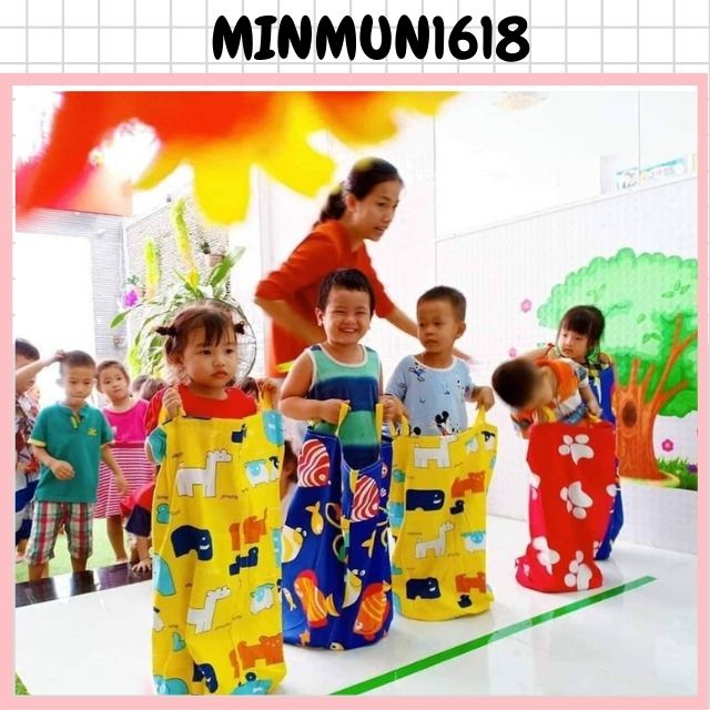 Bao bố - Túi Nhảy Cho Bé Mầm non và tiểu học mix màu xanh đỏ vàng